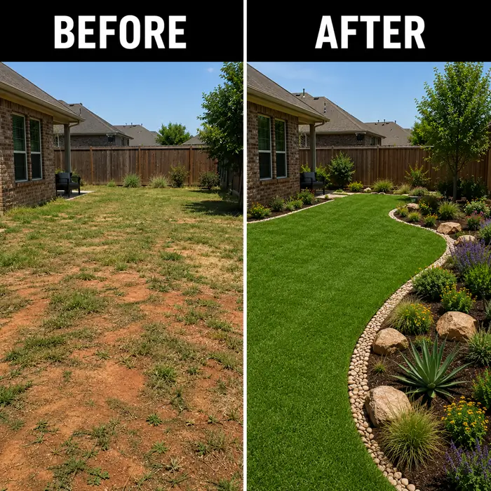 Dallas sod installation