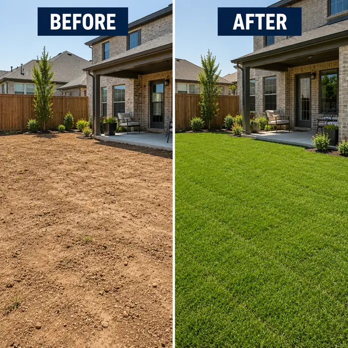 Sod installation in Dallas TX